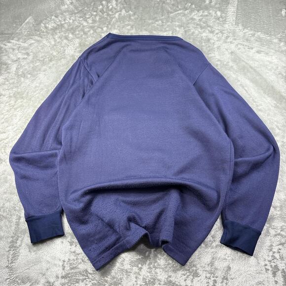 Distressed 70s Vintage The North Face Blue Long Sleeve Insulite Size Large 100% - Picture 4 of 6
